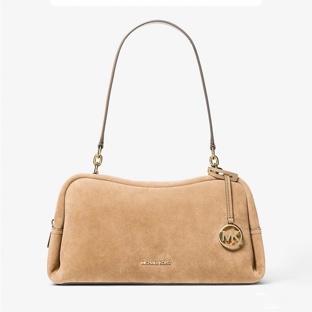 Michael Kors Tan Suede Shoulder Bag